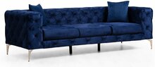 Diivan Hanah Home Como, 237 x 90 x 73 cm, tumesinine
