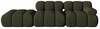 Moduldiivan Micadoni Bellis 3D, 282 x 94 x 64 cm, vasak, Amazon Green