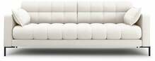 Diivan Micadoni Home Mamaia II, 217 x 92 x 75 cm, Neve 02, mustad jalad, beež