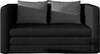 Diivan Eltap Neva Soro 100, 70 x 132 x 65 cm, must