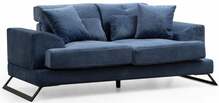Diivan Hanah Home Frido, 185 x 100 x 92 cm, 2-kohaline, tumesinine