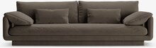 Diivan Micadoni Torino 4S, 250 x 103 x 89 cm, Casino Ebony, hallikaspruun