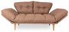 Diivanvoodi Hanah Home Nina Daybed GR102, 120 x 60 x 40 cm, helepruun