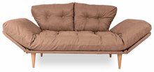 Diivanvoodi Hanah Home Nina Daybed GR102, 120 x 60 x 40 cm, helepruun