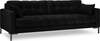 Diivan Micadoni Home Mamaia 4S, 217 x 92 x 75 cm, Bluvel 19, must
