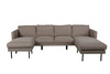 Diivan Venthon Zoom U-kujuline, 260 x 154 cm, pruun