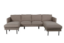 Diivan Venthon Zoom U-kujuline, 260 x 154 cm, pruun