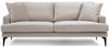Diivan Hanah Home Papira, 205 x 90 x 88 cm, helepruun