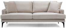 Diivan Hanah Home Papira, 205 x 90 x 88 cm, helepruun