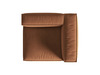Mooduldiivan Micadoni Home Nuria, 125 x 110 x 72 cm, meepruun, parem, 1 istekoht