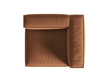 Mooduldiivan Micadoni Home Nuria, 125 x 110 x 72 cm, meepruun, parem, 1 istekoht