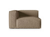 Mooduldiivan Micadoni Home Nuria, 125 x 110 x 72 cm, cappuccino, vasakpoolne, 1 istekoht