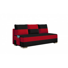 Diivan Atila Alova 04, 92 x 200 x 83 cm, must