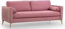 Diivan Hanah Home Rome 3-kohaline, 90 x 215 x 70 cm, roosa