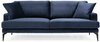 Diivan Hanah Home Papira, 205 x 90 x 88 cm, tumesinine