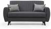 Diivanvoodi Hanah Home Alkon, 158 x 77 x 86 cm, tumehall