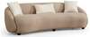 Diivan Hanah Home Napoli 3-kohaline, 230 x 94 x 75 cm, helepruun