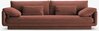Diivan Micadoni Torino 4S, 250 x 103 x 89 cm, velvet, tumeroosa (Casino Cuoio)