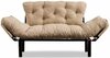 Diivanvoodi Hanah Home Nitta, 155 x 85 x 73 cm, kreemjas