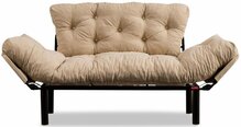 Diivanvoodi Hanah Home Nitta, 155 x 85 x 73 cm, kreemjas