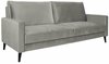 Diivanvoodi Home4you Anna, 222 x 86 x 98 cm, beež samet