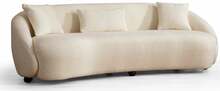 Diivan Hanah Home Napoli Cream Bouclette, 230 x 94 x 75 cm, kreemjas