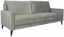 Diivanvoodi Home4you Anna, 222 x 86 x 98 cm, beež samet