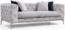 Kahekohaline diivan Kalune Design Como, 197 x 90 x 73 cm, helehall
