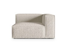 Mooduldiivan Micadoni Home Nuria, 125 x 110 x 72 cm, 1 iste, beež