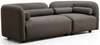 Diivan Hanah Home Victoria Grey Bouclette, 228 x 90 x 74 cm, hall, 3-kohaline