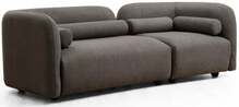 Diivan Hanah Home Victoria Grey Bouclette, 228 x 90 x 74 cm, hall, 3-kohaline