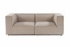 Kahekohaline diivan Atelier Del Sofa Sora 2, 190 x 65 x 95 cm, liivabeež