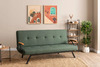 Diivanvoodi Hanah Home Zven, 78 x 64 x 180 cm, 3-kohaline, roheline