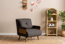 Tugitool-diivanvoodi Hanah Home Cosmo, 77 x 70 x 82 cm, tumehall