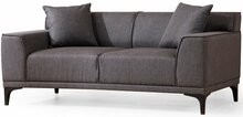 Diivan Hanah Home Petra 2, 69 x 163 x 86 cm, antratsiit
