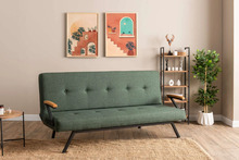Diivanvoodi Hanah Home Zven, 78 x 64 x 180 cm, 3-kohaline, roheline