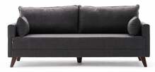 Diivan Hanah Home Bella 3-kohaline, 81 x 208 x 85 cm, antratsiit