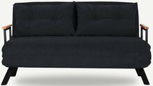Diivanvoodi Hanah Home Sando, 2-kohaline, 78 x 133 x 78 cm, must
