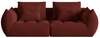 Mooduldiivan Micadoni Bloom 4S, 332 x 106 x 95 cm, City 56, punane