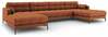 Diivan Micadoni Home Mamaia Panoramic, 383 x 185 x 75 cm, vask