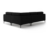 Nurgadiivan Micadoni Home Bemy, 290 x 200 x 86 cm, 4-kohaline, must, parem nurk