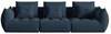 Mooduldiivan Micadoni Bloom 4S, 332 x 106 x 95 cm, City 77, tumesinine