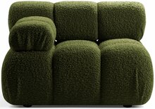 Mooduldiivan Micadoni Bellis Rolf 14, 94 x 94 x 70 cm, roheline, vasak