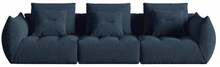 Mooduldiivan Micadoni Bloom 4S, 332 x 106 x 95 cm, City 77, tumesinine