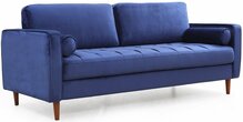 Diivan Hanah Home Rome, 90 x 215 x 70 cm, tumesinine