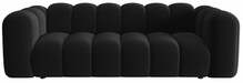 Diivan Micadoni Home Lupine Sal19, 230 x 95 x 70 cm, 3-kohaline, must