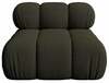 Mooduldiivan Micadoni Bellis 3D, 94 x 94 x 64 cm, Amazon Green