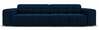 Diivan Micadoni Home Jennifer Velvet, 244 x 102 x 70 cm, tumesinine