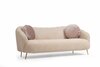 Diivan Hanah Home Istiridye, 90 x 215 x 80 cm, 3-kohaline, helepruun