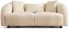 Diivan Hanah Home Venedik, 190 x 91 x 76 cm, kreem